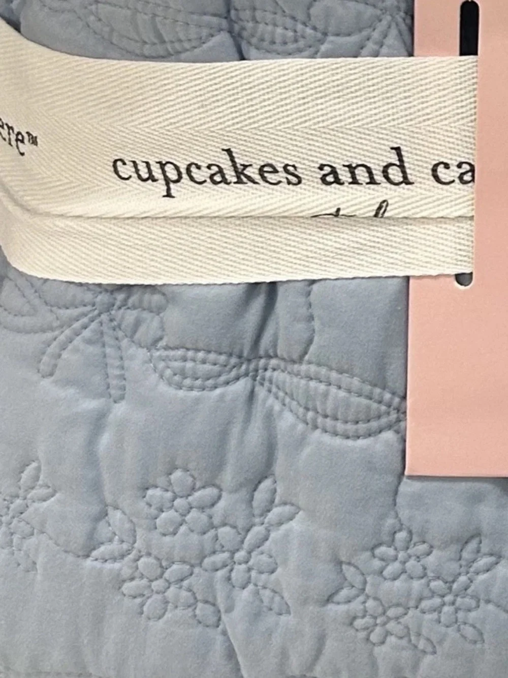 Cupcakes and Cashmere Floral Blue Full/Queen Quilt Set 88”x92”